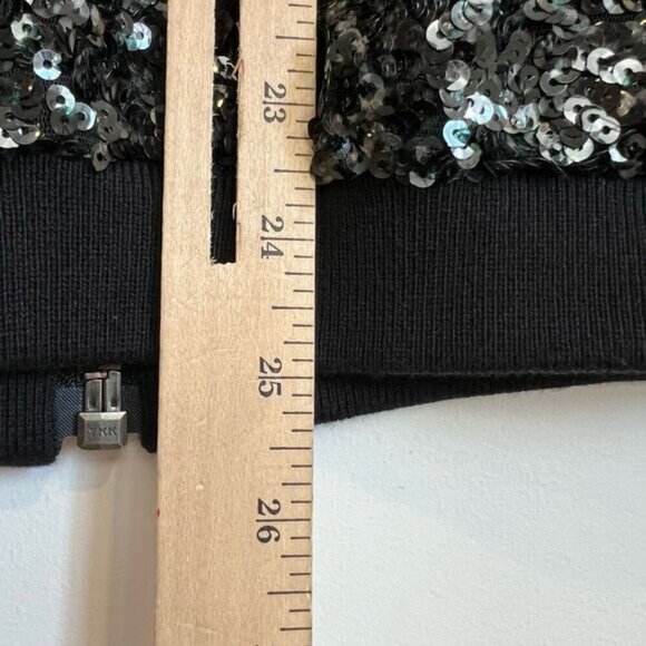 Gestuz Women’s XS Black Sequin Full Zip Party Jacket Coat Brand New NWT Holiday - Picture 7 of 16